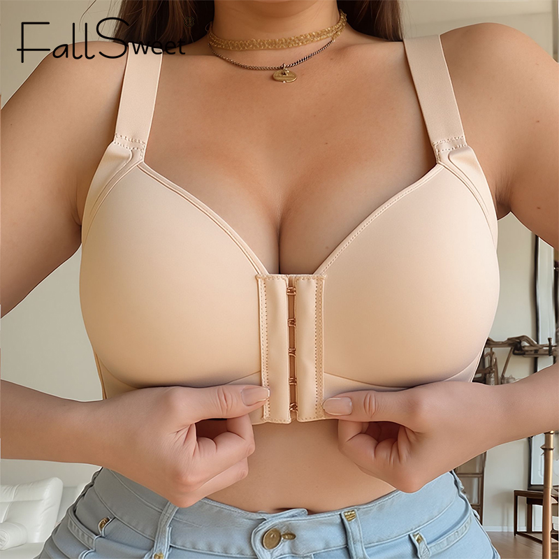 Minimizer Bra Women - FallSweet 플러스 사이즈 여성용 무선 프론트