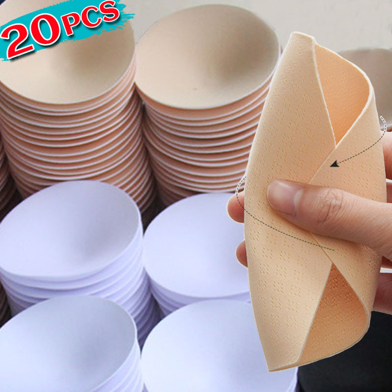 Push Up Bra Silicone - 2/20pcs 이동식 스폰지 여성을위한 브래지어 패드를