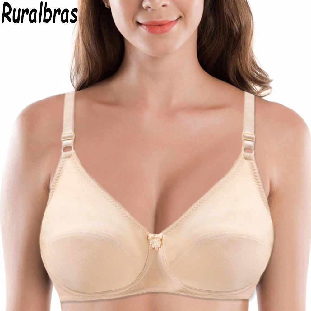 Cotton Bra Everyday - Ruralbras 여성을위한 편안한 코튼 브래지어는 Minimizer