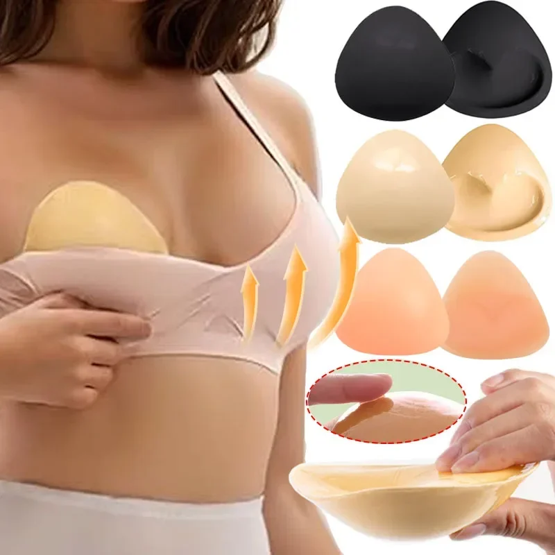 Push Up Bra Silicone - 보이지 않는 푸시업 브래지어 컵 패드,