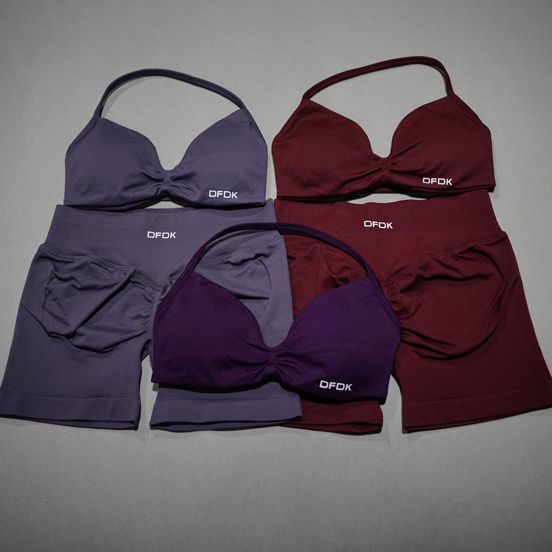 Lace Bralette Set - DFDK 여성용 심리스 2피스 짐 세트