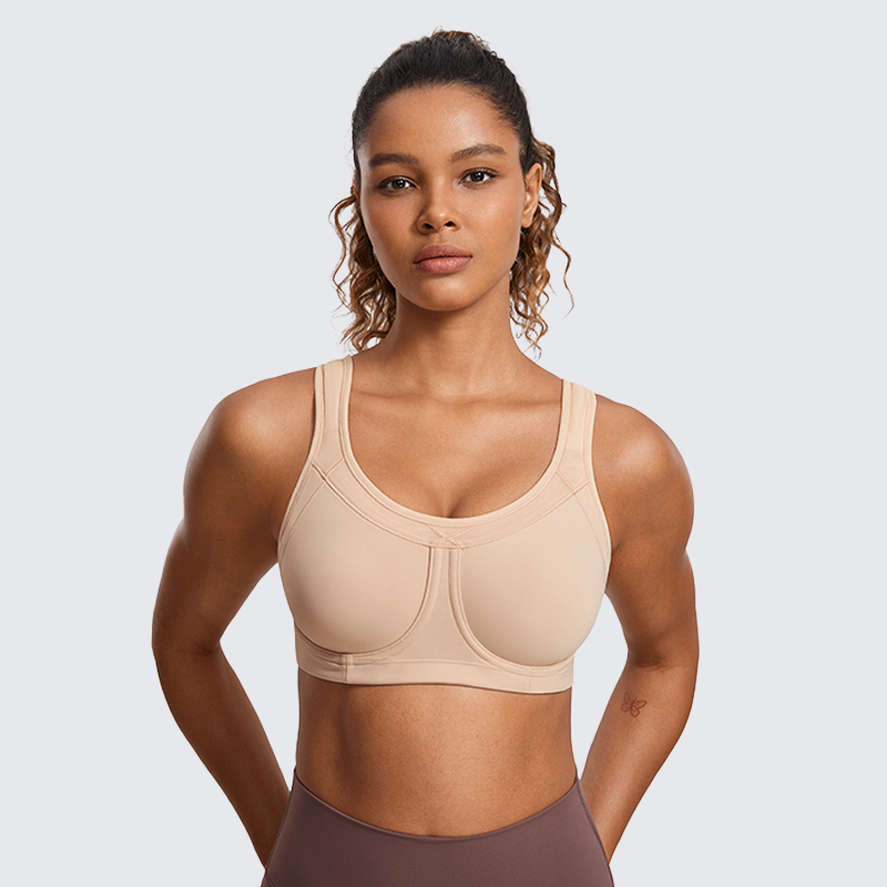 Full Coverage Bra - SYROKAN 여성 스포츠 브라 하이 임팩트