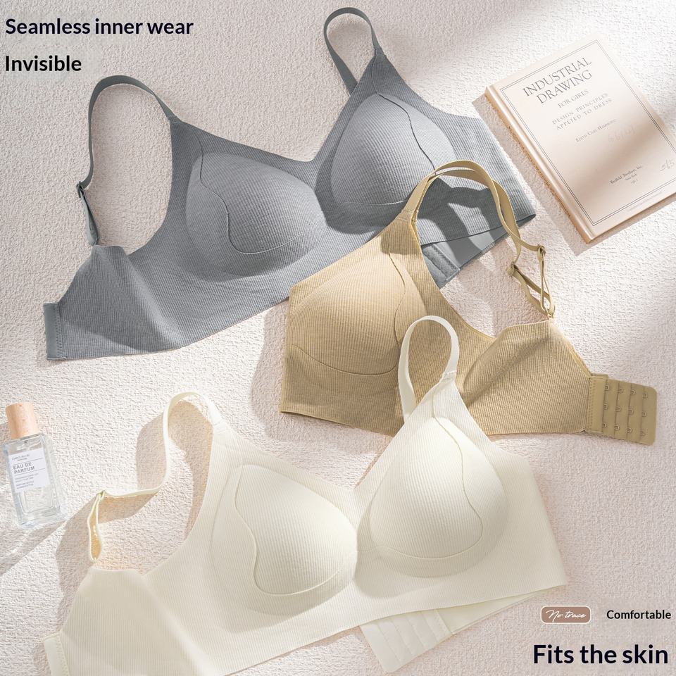 T Shirt Bra Seamless - 여성용 심리스 브라, 무선 노쇼 티셔츠