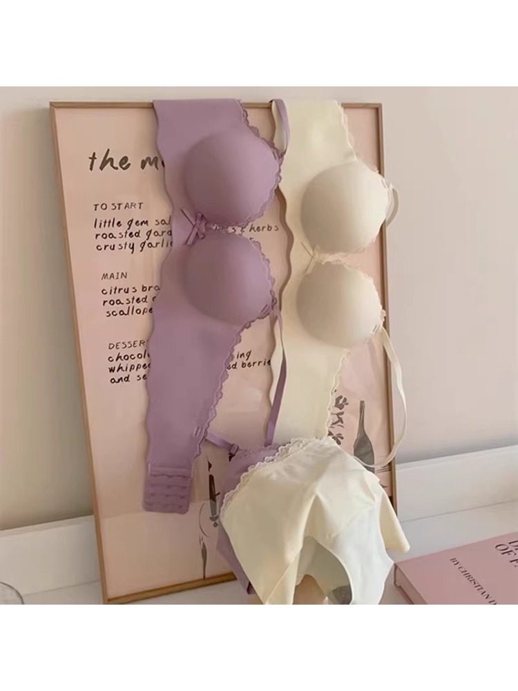 T Shirt Bra Seamless - YUQI 스몰 버스트 심리스 브라 세트