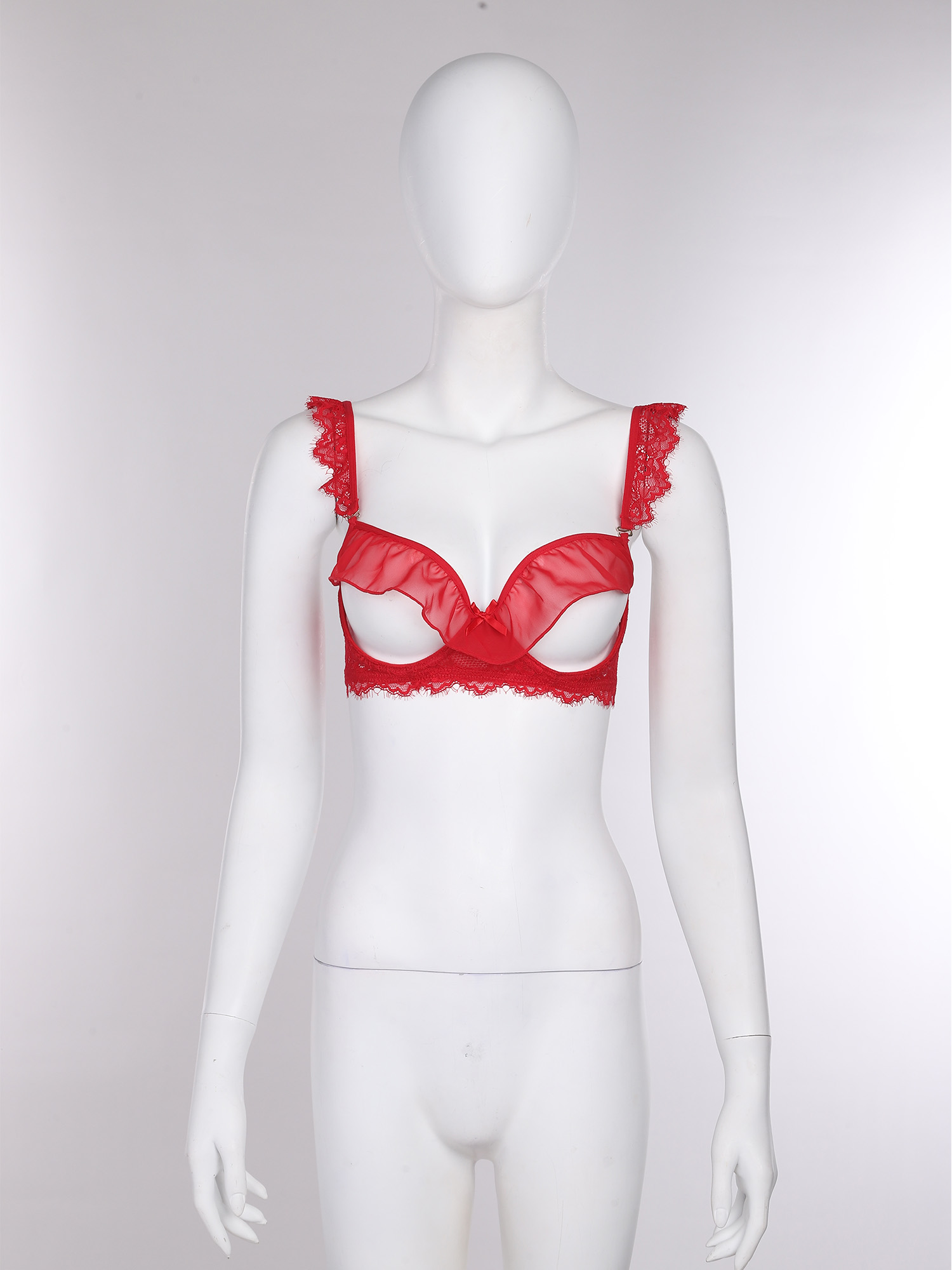 여성 성인 허니문 란제리 컵리스 브라탑 푸쉬업 언더와이 - Demi Bra Balconette 리뷰 및 가격