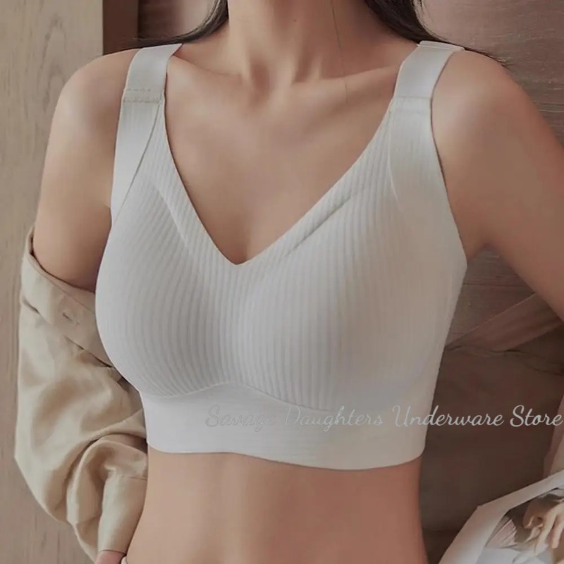 여성용 심리스 서포트 브라 속옷 무선 푸쉬업 브라 소프 - T Shirt Bra Seamless 리뷰 및 가격