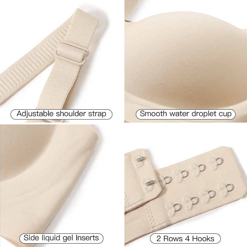여성용 딥 V 젤리 심리스 브라 와이어프리 3D 소프트 - Wirefree Bra Comfort 리뷰 및 가격