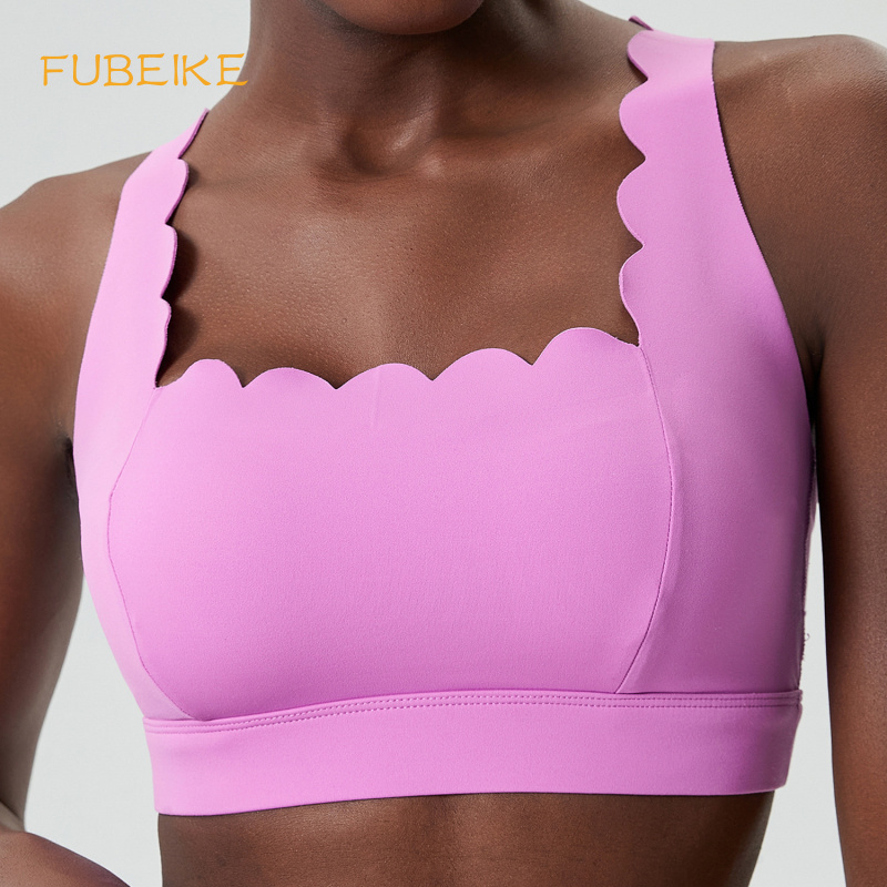 FUBEIKE 작은 파도 더블 어깨 스트랩 속옷 여성  - Sports Bra Racerback 리뷰 및 가격