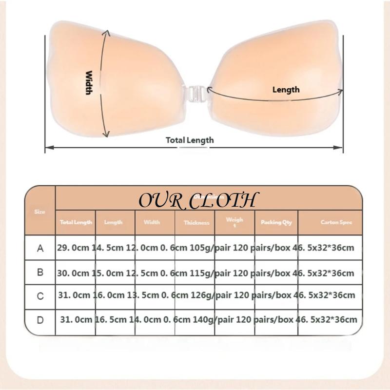 접착성 브라 끈이 없는 끈끈한 끈이 보이지 않는 푸시업 - Backless Bra Sticky 리뷰 및 가격