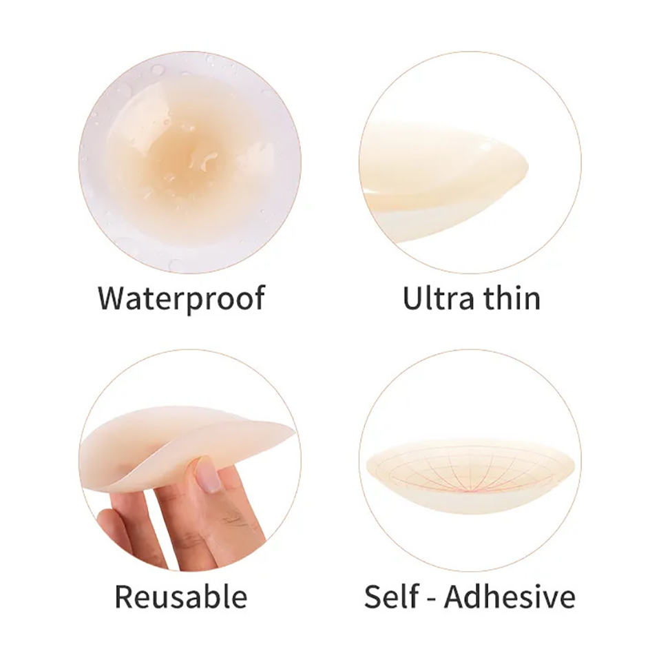 재사용 가능한 실리콘 접착식 니플 커버, 보이지 않는  - Strapless Bra Adhesive 리뷰 및 가격