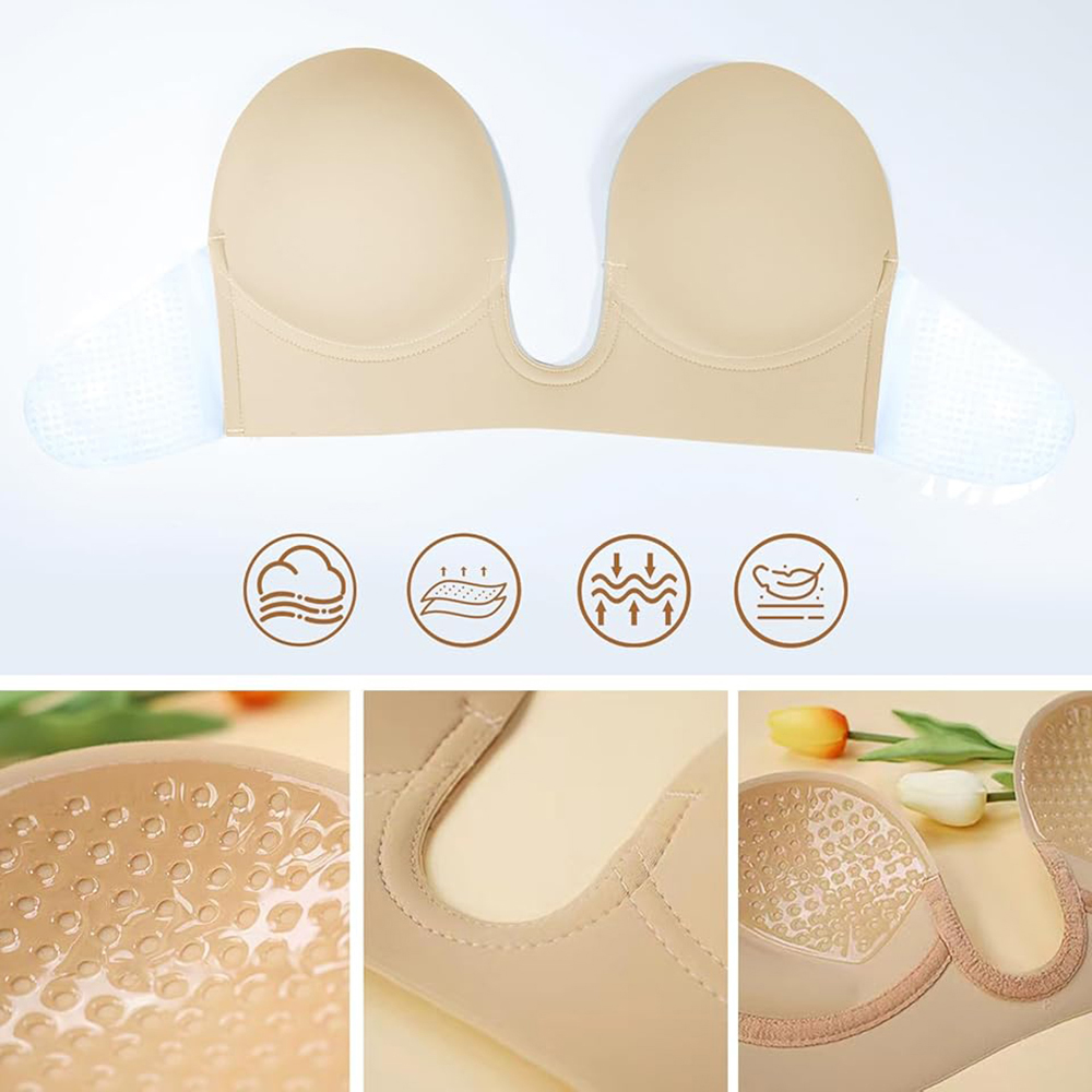 스티키 브라 딥 플런지 스트랩리스 푸쉬업 접착식 브라  - Backless Bra Sticky 리뷰 및 가격