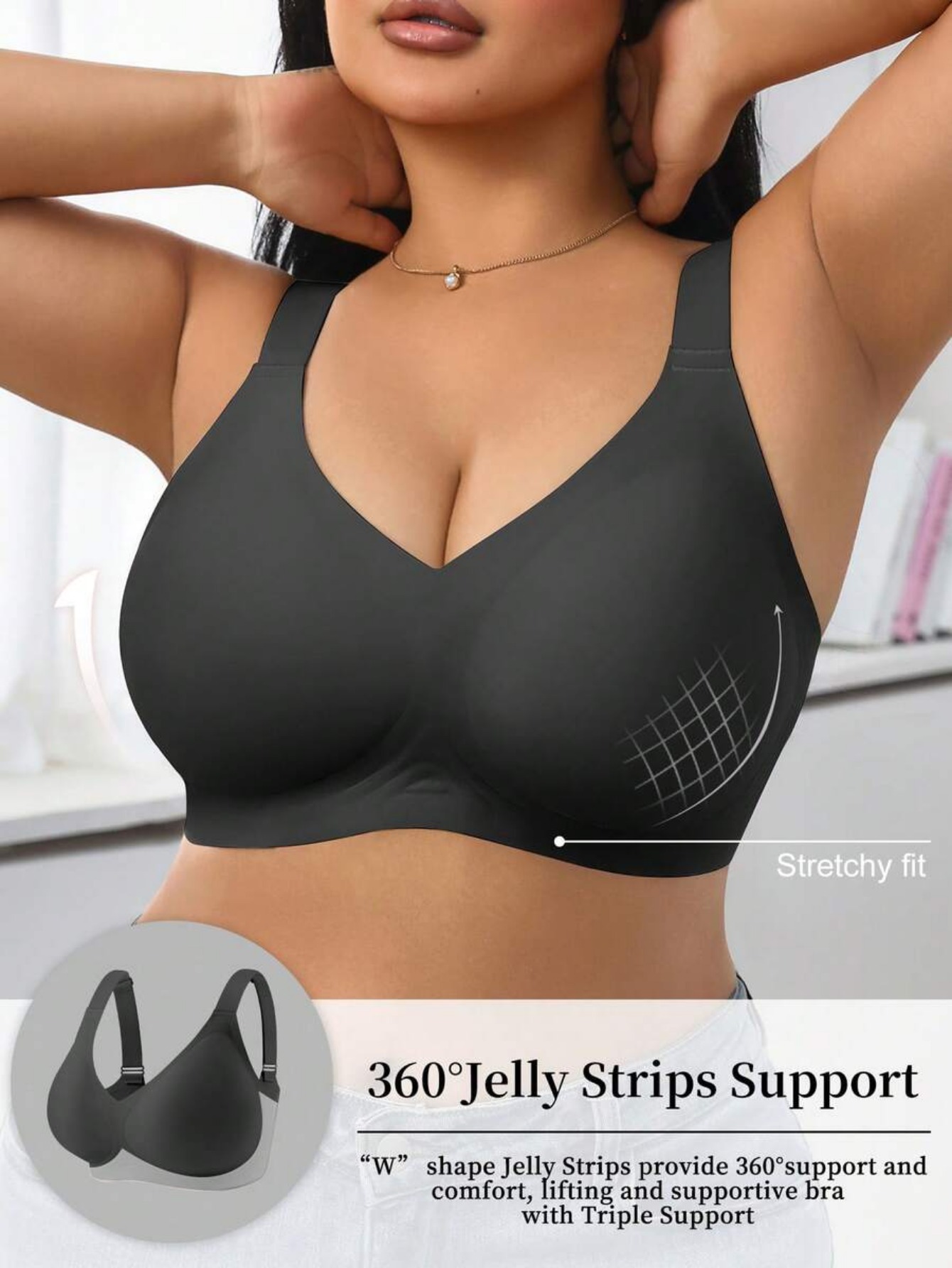 여성용 하이 서포트 스포츠 브라, 와이어프리 플록드 실 - Wirefree Bra Comfort 리뷰 및 가격