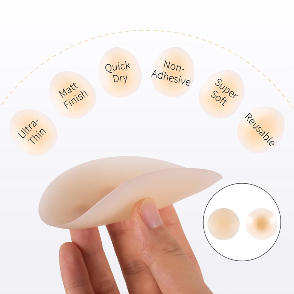 접착제 없음 자기 접착제 젖꼭지 커버 보이지 않는 실리 - Strapless Bra Adhesive 리뷰 및 가격