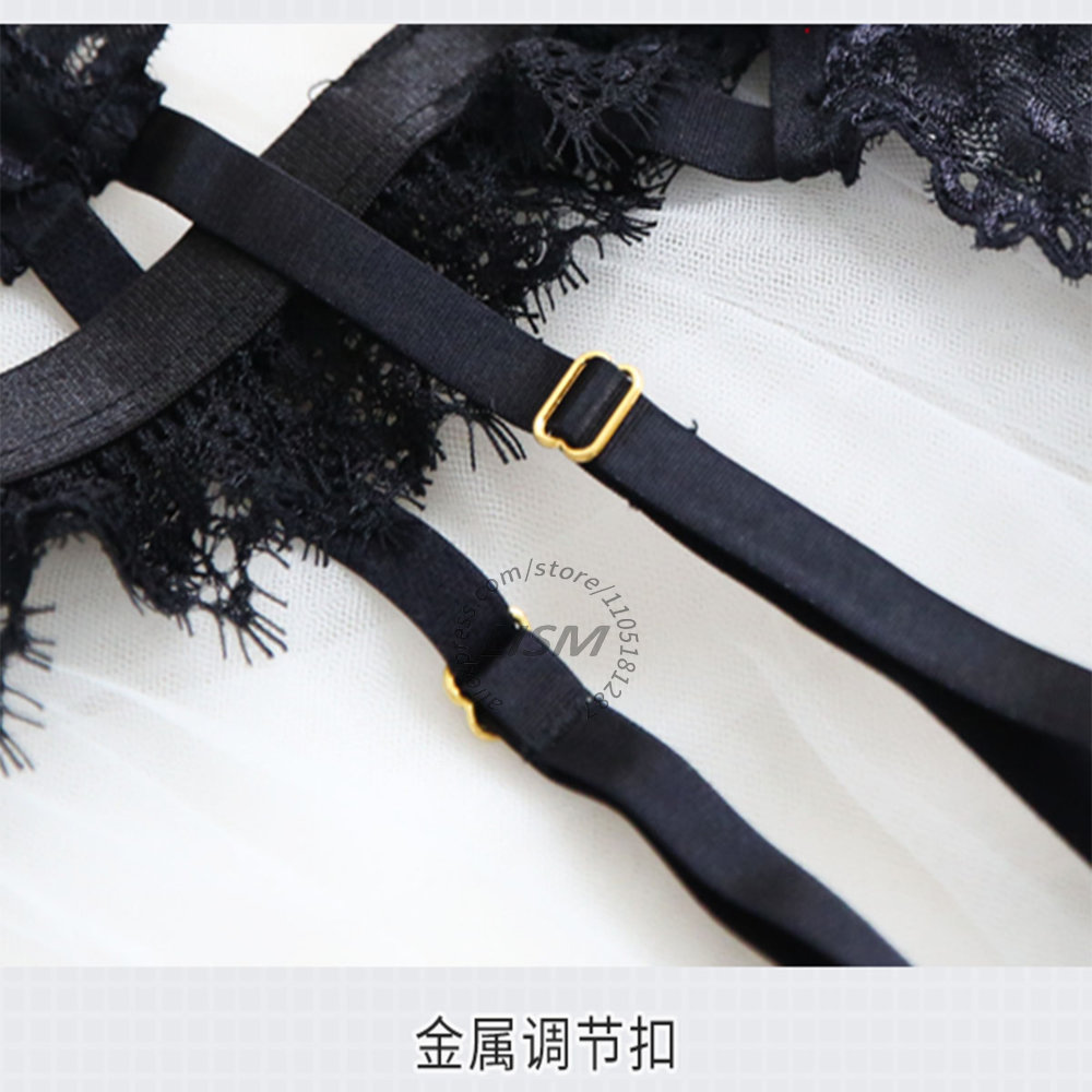 LISM 블랙 속눈썹 레이스 란제리 세트 여성용 섹시한 - Lace Bralette Set 리뷰 및 가격