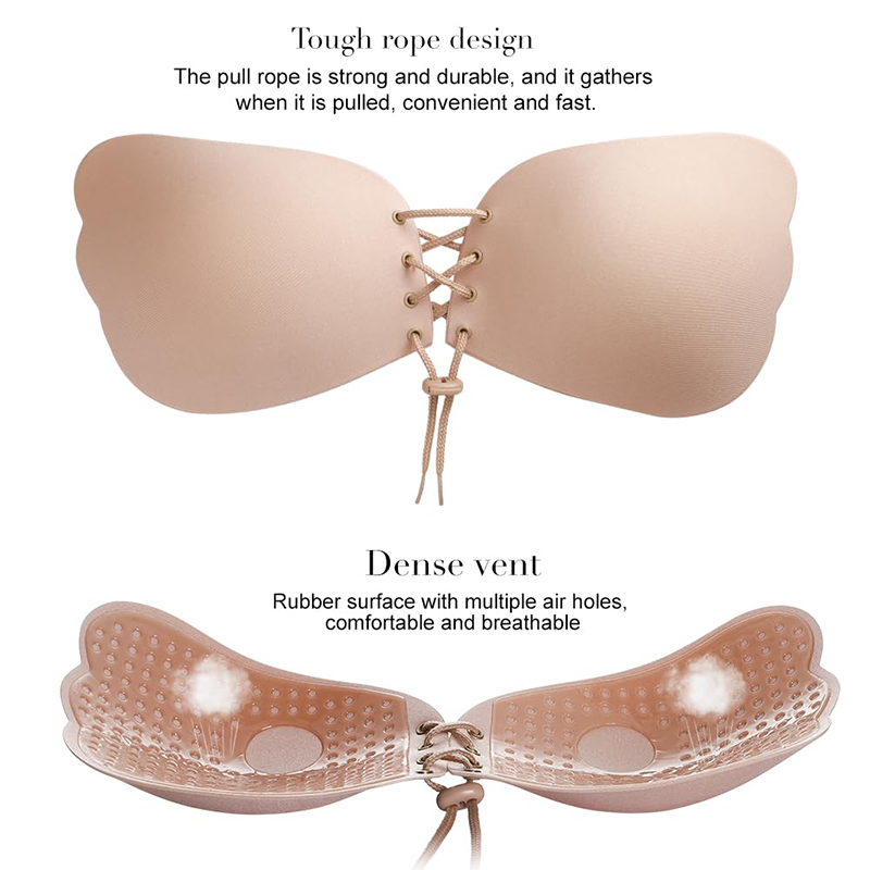 1/2 쌍 여성 여름 백리스 스트랩리스 브라 푸쉬업 접 - Strapless Bra Adhesive 리뷰 및 가격
