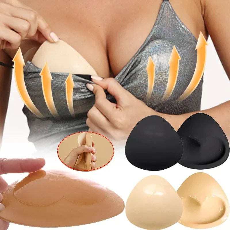 보이지 않는 푸시업 브래지어 컵 패드, 부드러운 가슴  - Push Up Bra Silicone 리뷰 및 가격