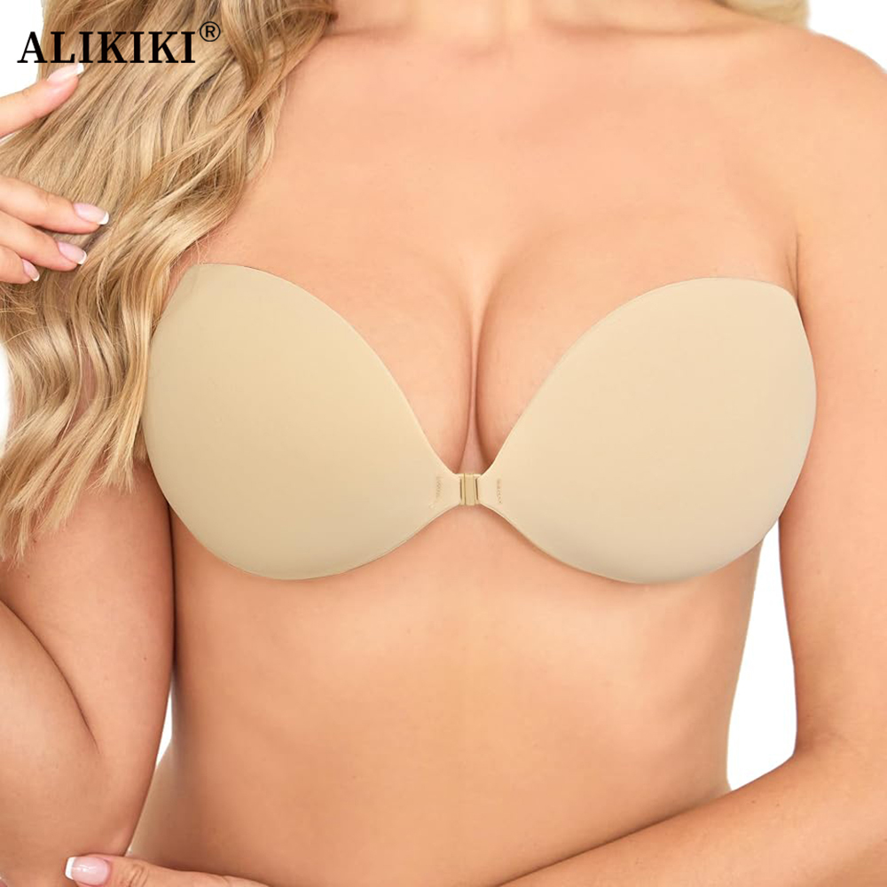 여성용 푸쉬업 스티키 브라, 등이 없는 스트랩리스 드레 - Backless Bra Sticky 리뷰 및 가격