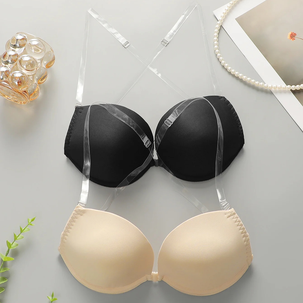 등이없는 전면 폐쇄는 브래지어를 밀어 섹시한 란제리 보 - Convertible Bra Multiway 리뷰 및 가격