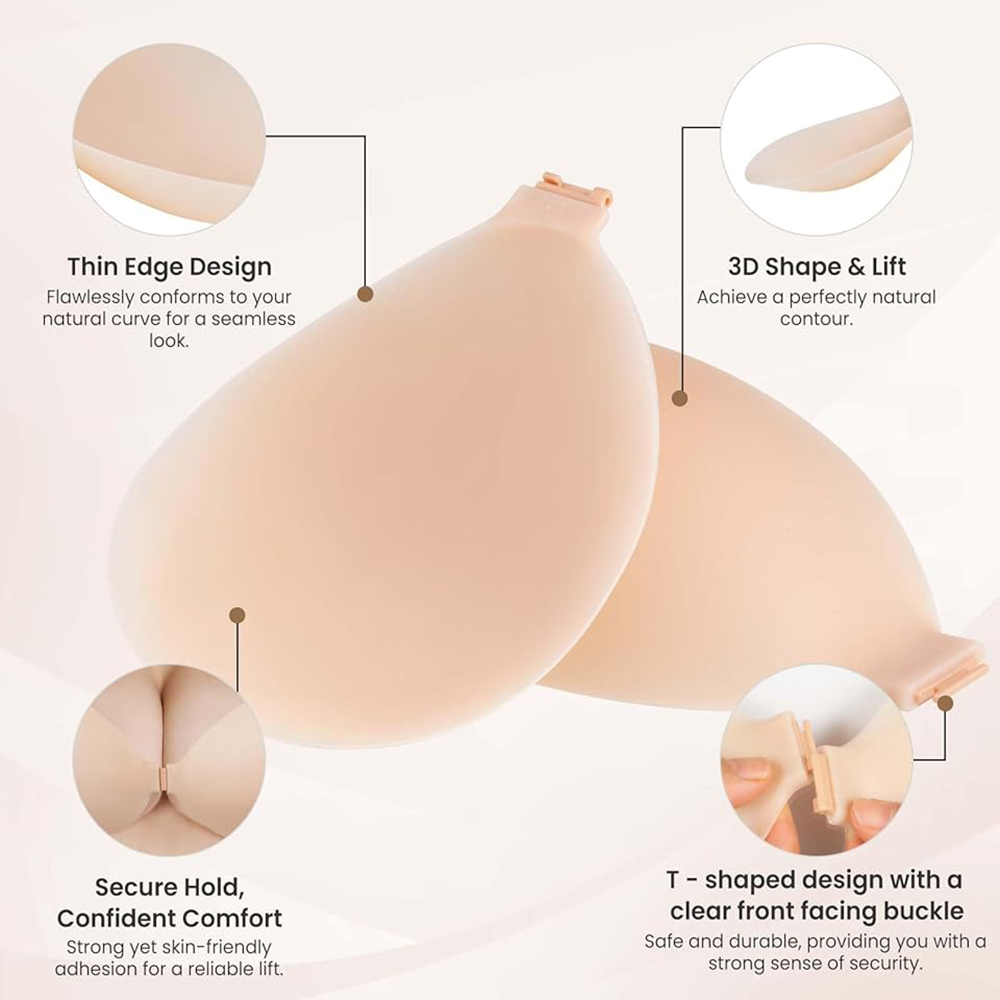 스트랩리스 푸쉬업 스티키 브라 패스티 접착식 실리콘 노 - Push Up Bra Silicone 리뷰 및 가격