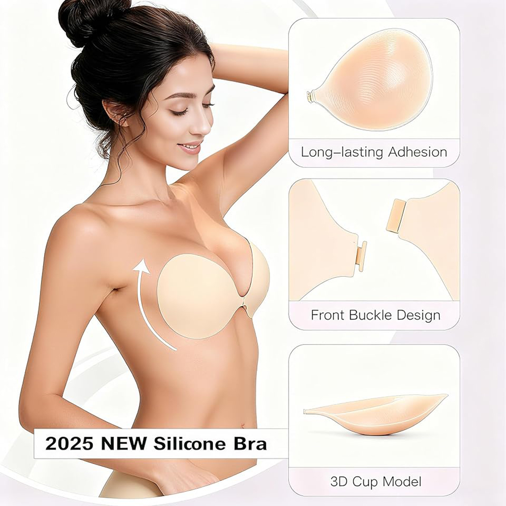 스트랩리스 푸쉬업 스티키 브라 패스티 접착식 실리콘 노 - Push Up Bra Silicone 리뷰 및 가격