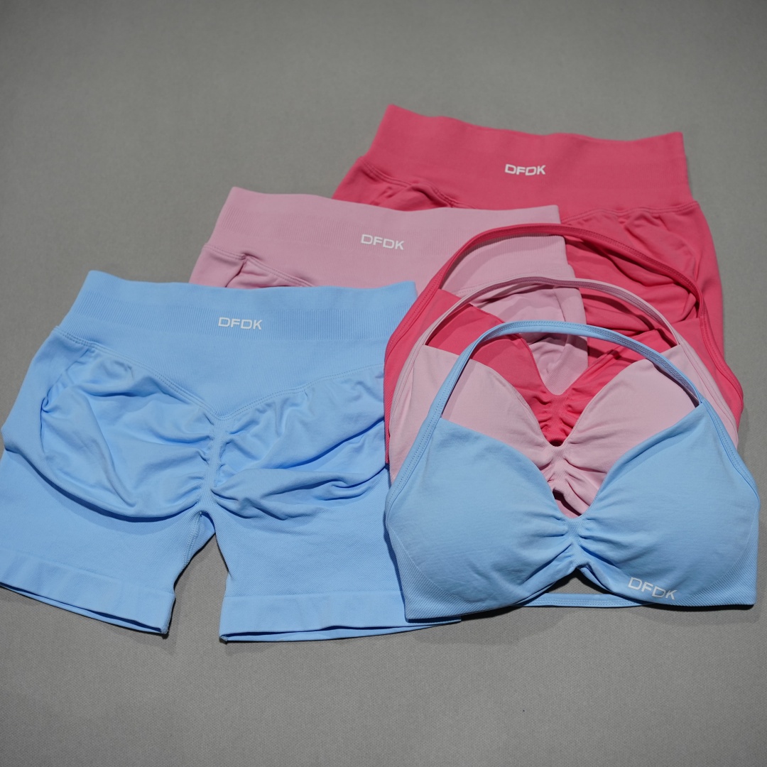DFDK 여성용 심리스 2피스 짐 세트 레이스업 탈부착 - Lace Bralette Set 리뷰 및 가격