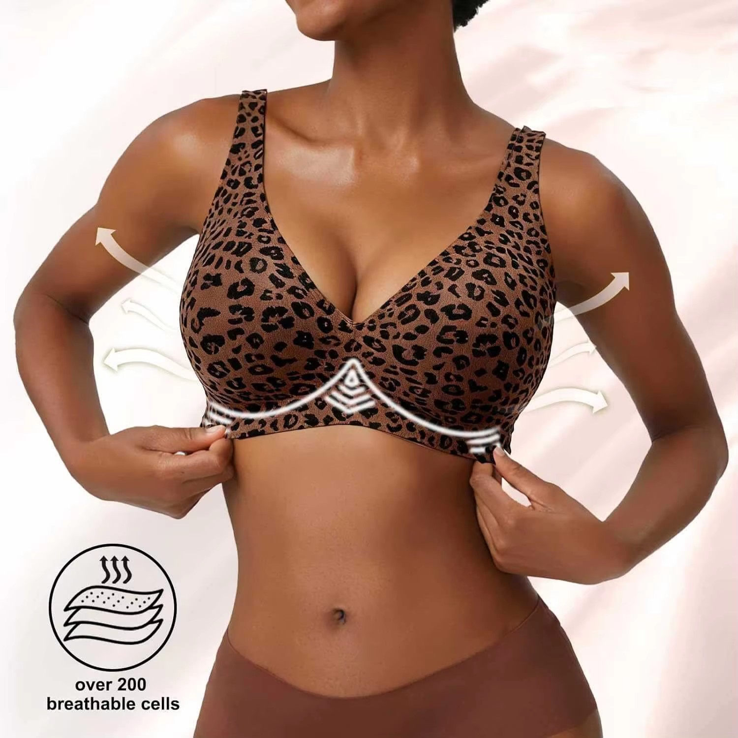 맞춤 제작-2열 후크 레오파드 프린트 브라 속옷 - Minimizer Bra Women 리뷰 및 가격