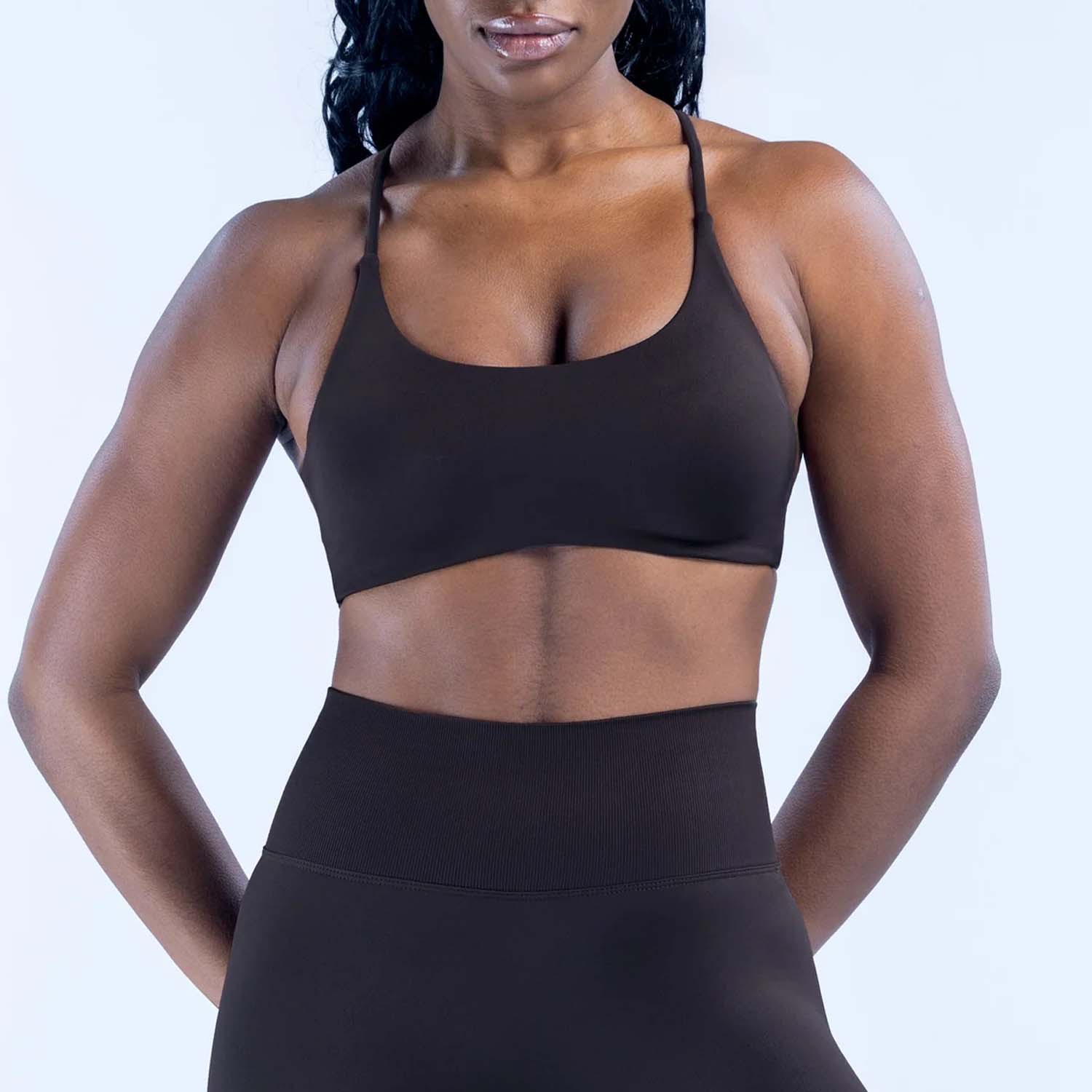 로고 심리스 스포츠 브라 크로스 가더링 얇은 어깨끈 뷰 - Sports Bra Racerback 리뷰 및 가격