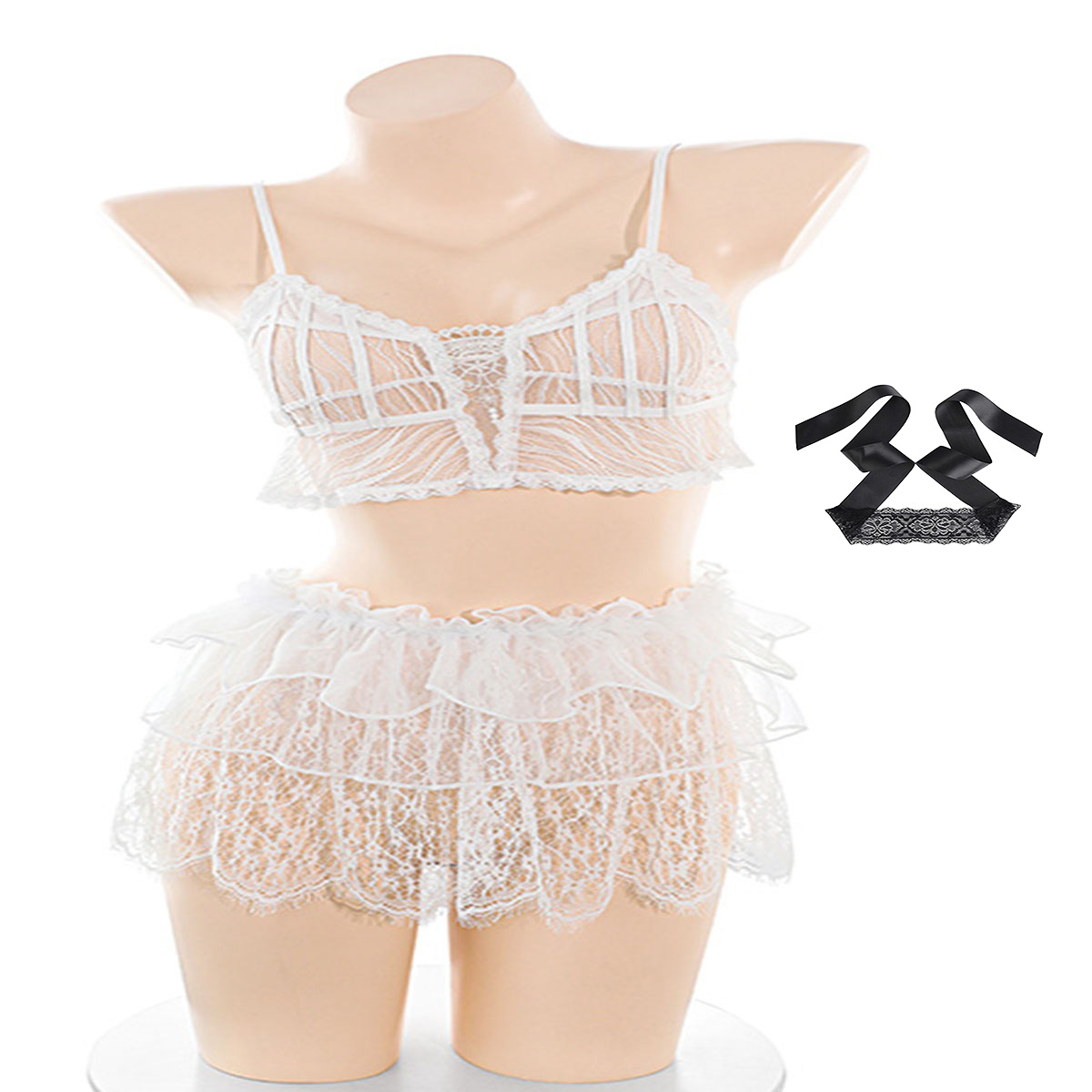 LISM 여성용 스위트 시어 레이스 란제리 세트, 스파 - Lace Bralette Set 리뷰 및 가격