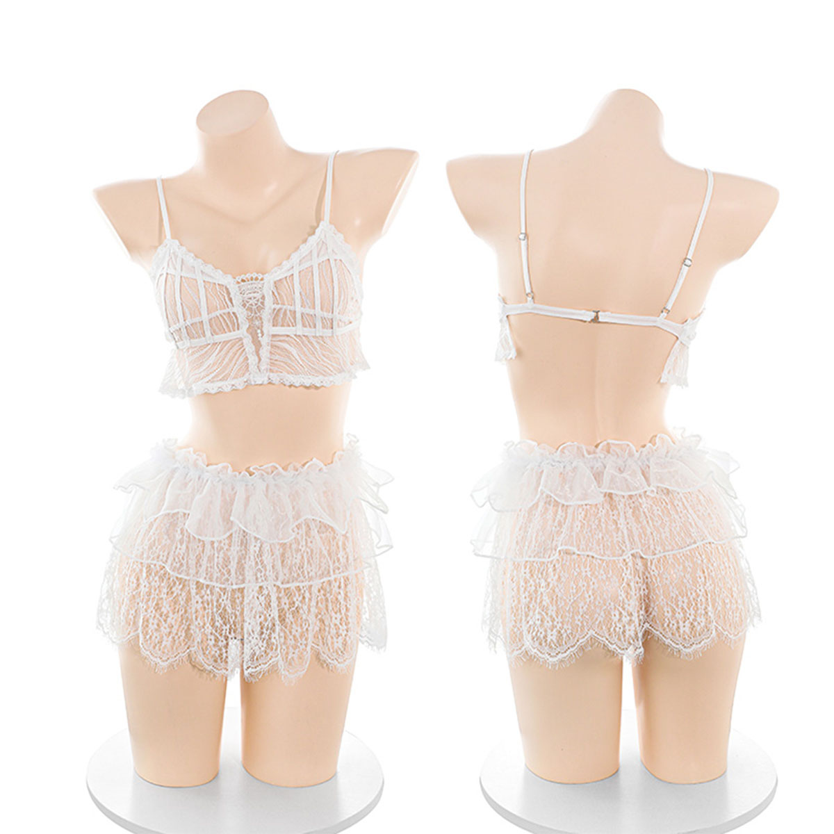 LISM 여성용 스위트 시어 레이스 란제리 세트, 스파 - Lace Bralette Set 리뷰 및 가격
