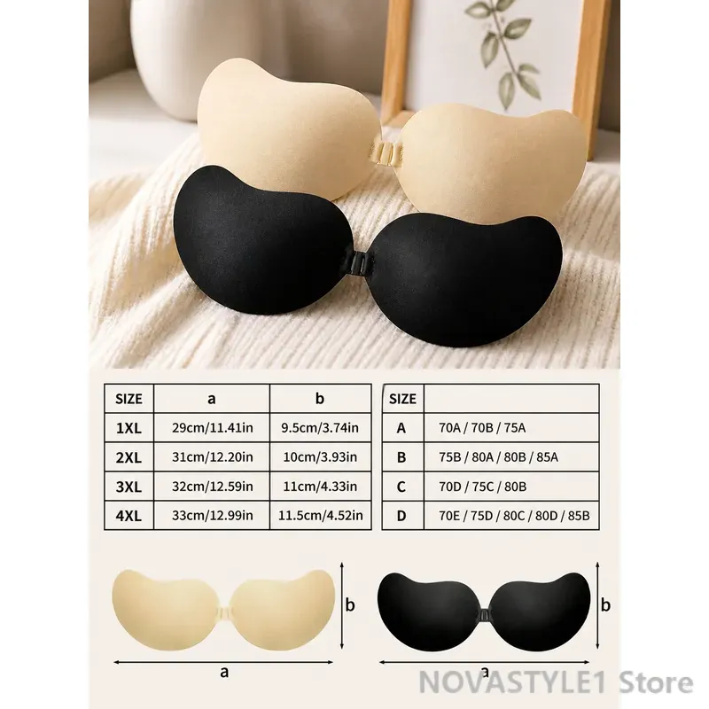 깊은 V 네크라인을 지원하는 여성용 통기성 보이지 않는 - Strapless Bra Adhesive 리뷰 및 가격