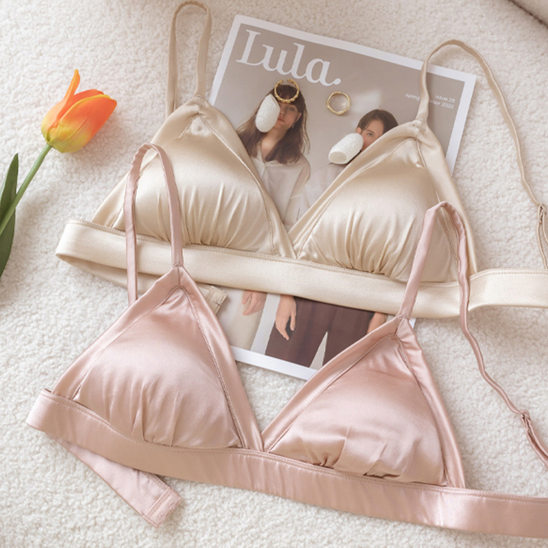 여성용 Bralettes 93.8% 멀 베리 실크 브래 - Sleep Bra Bralette 리뷰 및 가격